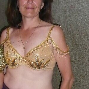 hand made belly dancing bra